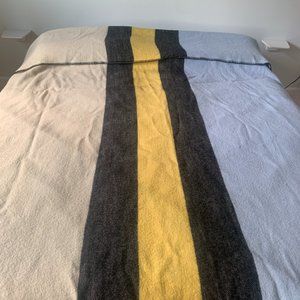 CB2 + GQ Wendover Wool Striped Blanket (full/queen)